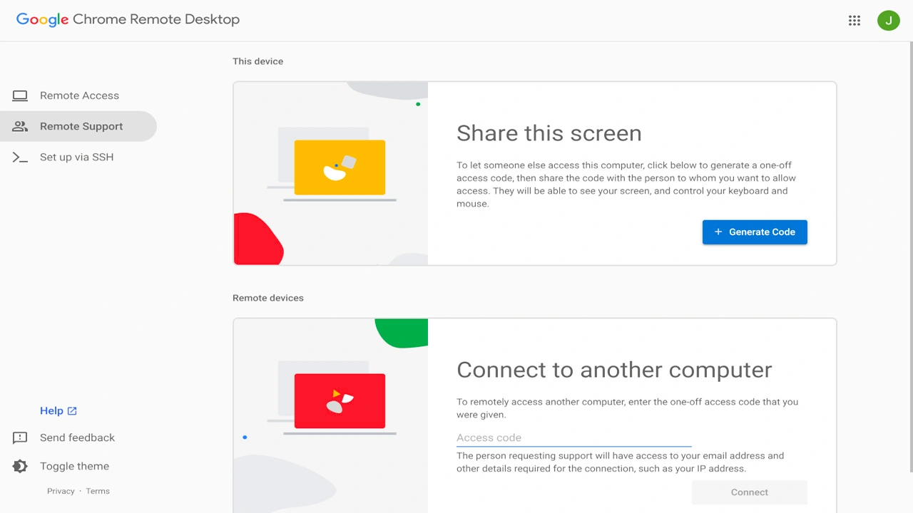 نرم افزار ChromeRemoteDesktop