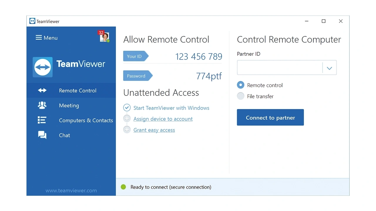 نرم افزار TeamViewer